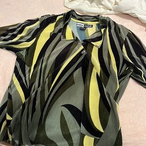 Jamie sadock pleated shirt